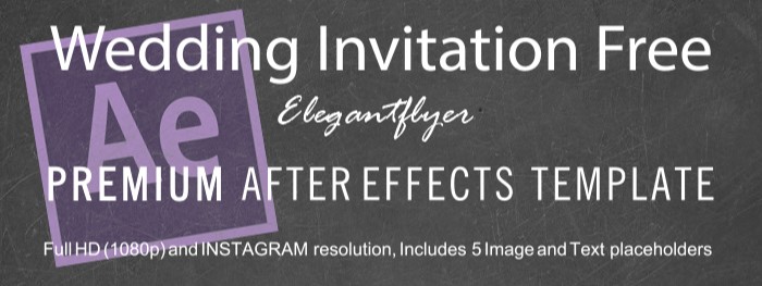 adobe after effects wedding invitation templates free download