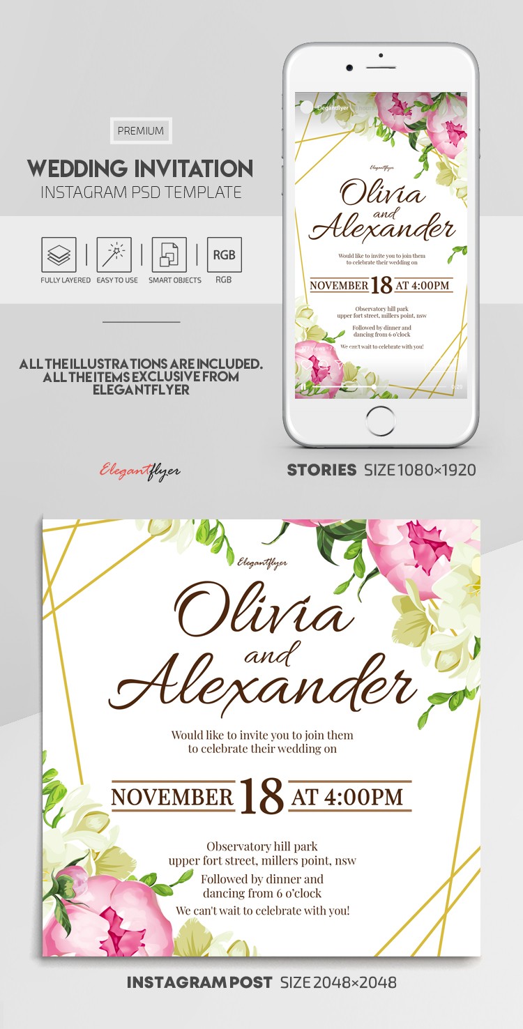 Wedding Invitation by ElegantFlyer