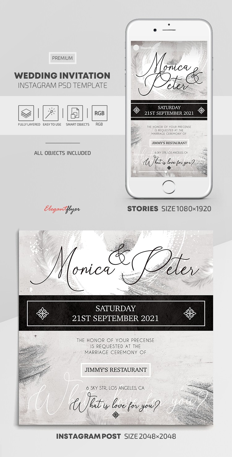 Invitation de mariage by ElegantFlyer