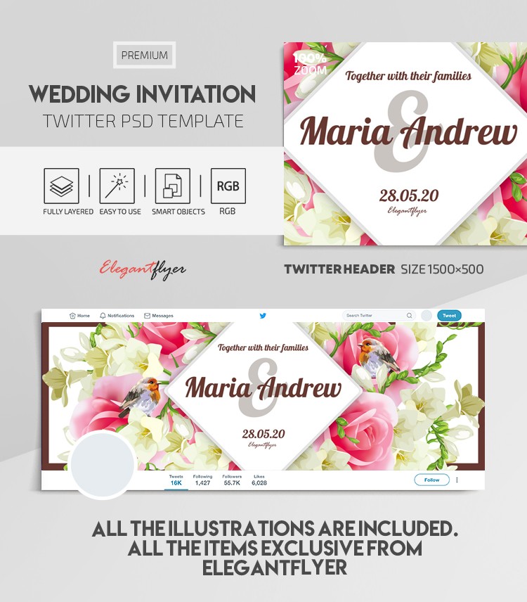 Invitation de mariage by ElegantFlyer