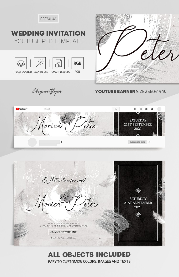 Invito di nozze su Youtube by ElegantFlyer