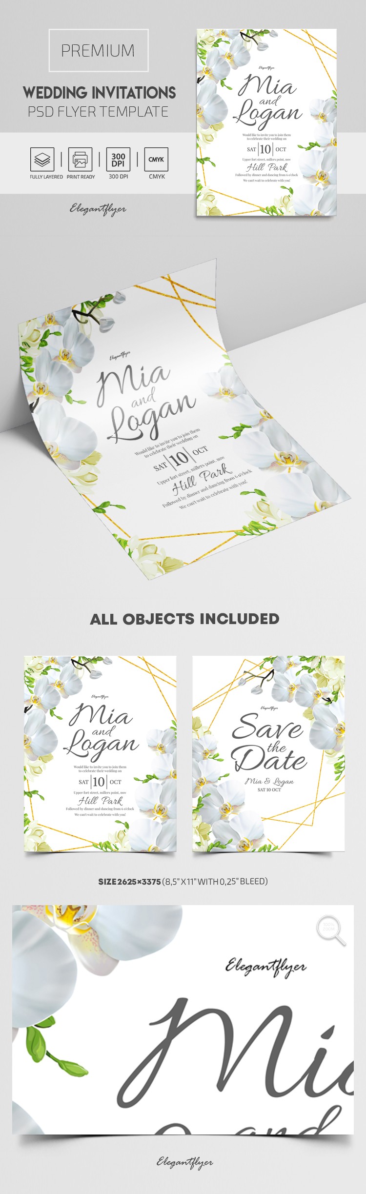 Faire-part de mariage by ElegantFlyer