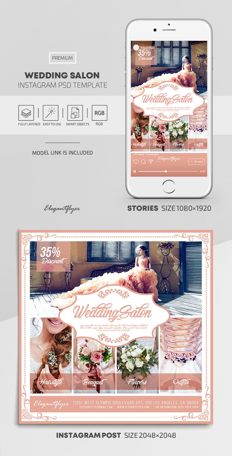 Salon de mariage sur Instagram by ElegantFlyer