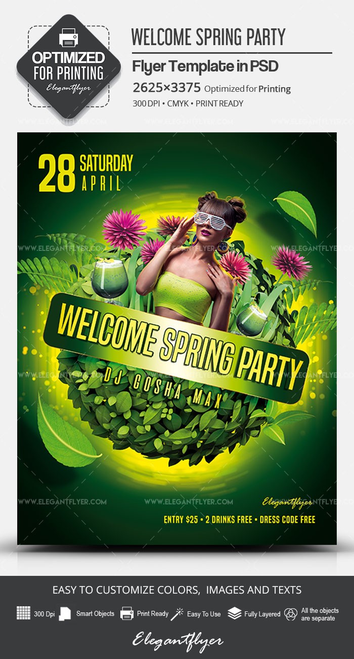 Welcome Spring Party by ElegantFlyer