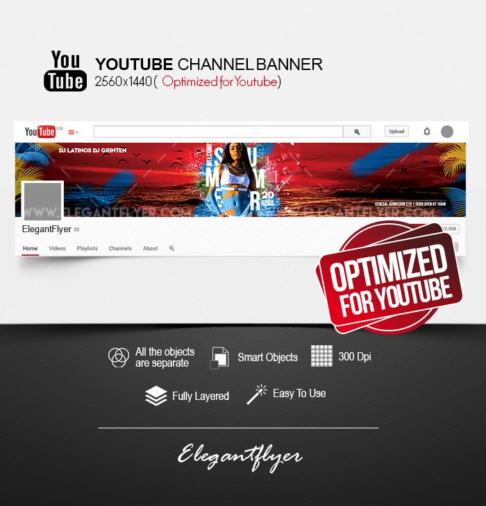 Bienvenue été Youtube by ElegantFlyer