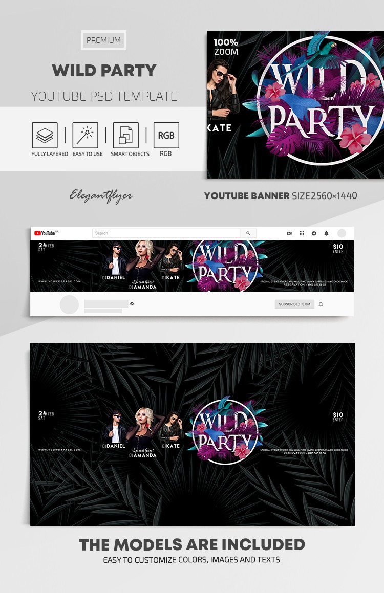 Wilde Party Youtube by ElegantFlyer