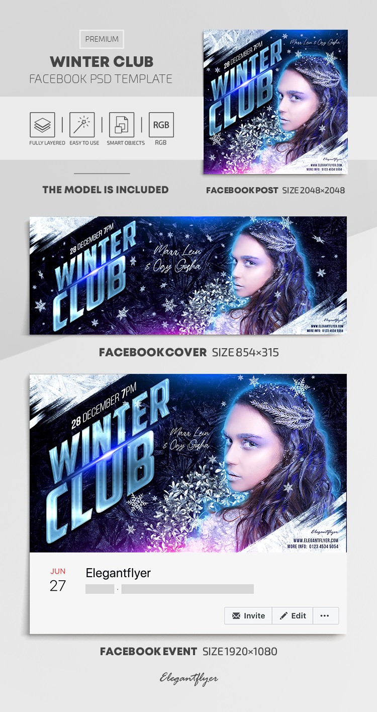 Club de invierno by ElegantFlyer