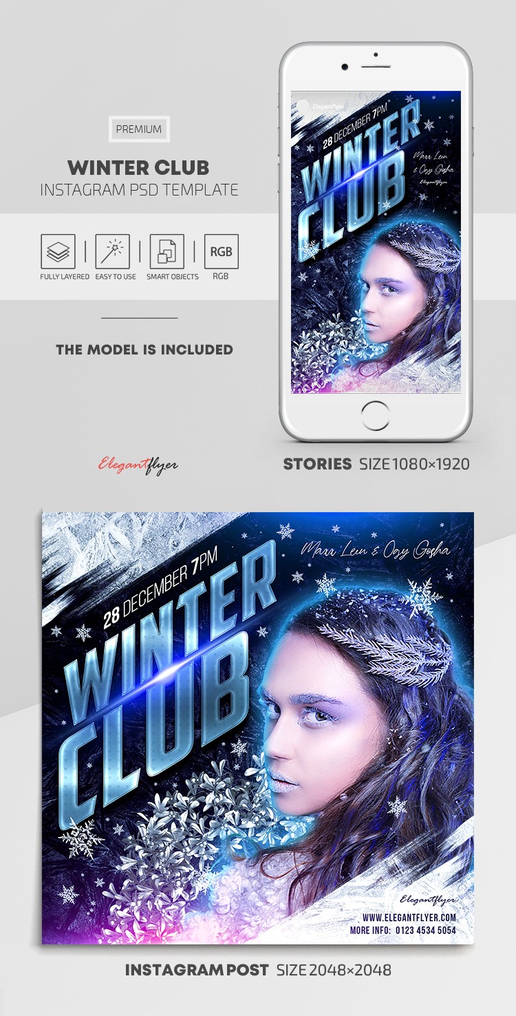 Winter Club Instagram by ElegantFlyer