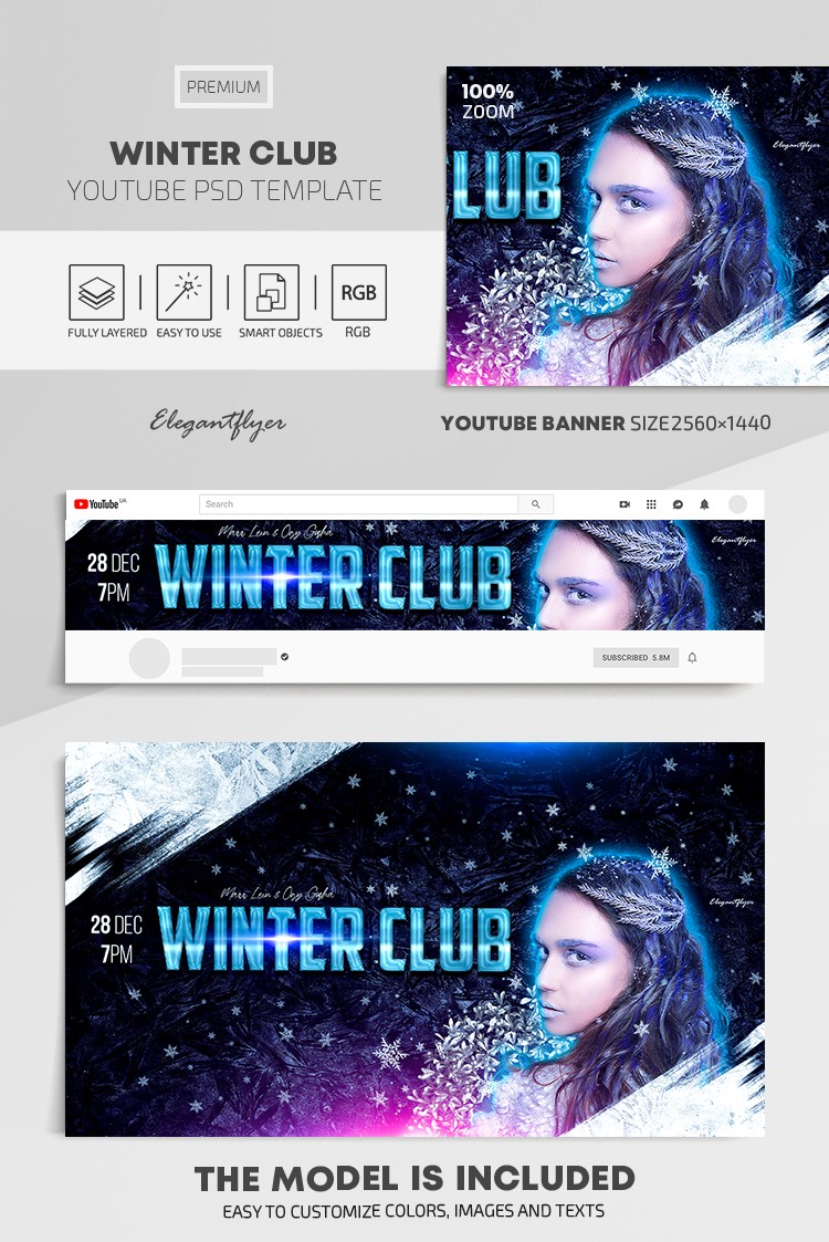 Club de Invierno Youtube by ElegantFlyer