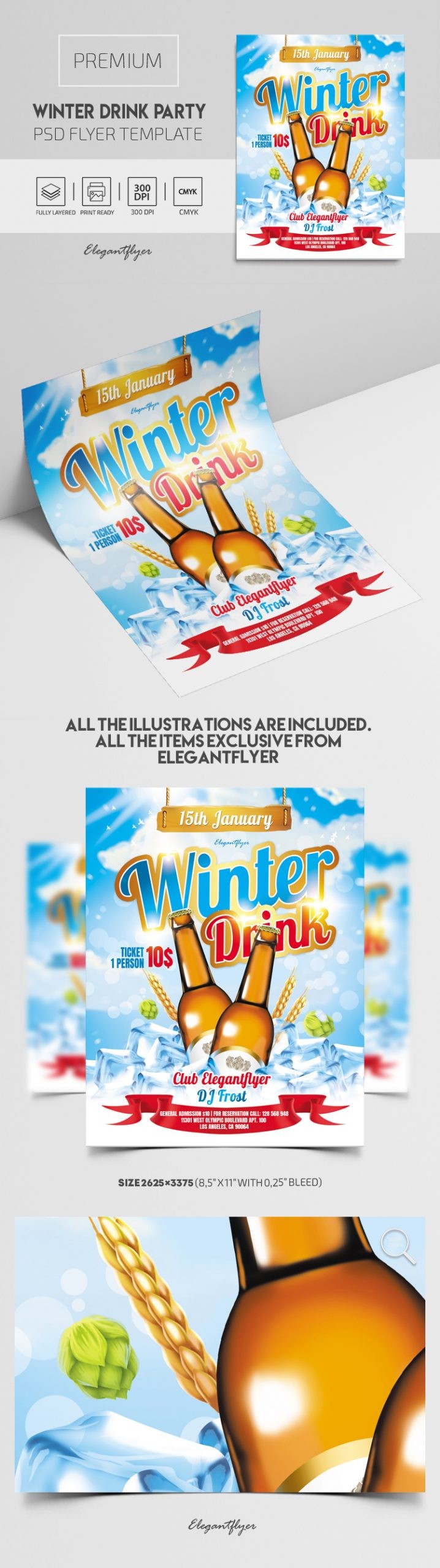 Winter Drink Party by ElegantFlyer