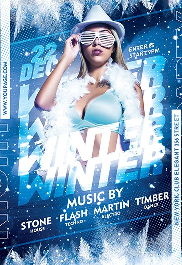 Get the Winter Après Ski Party Flyer Template - PSD Flyer - FFFLYER