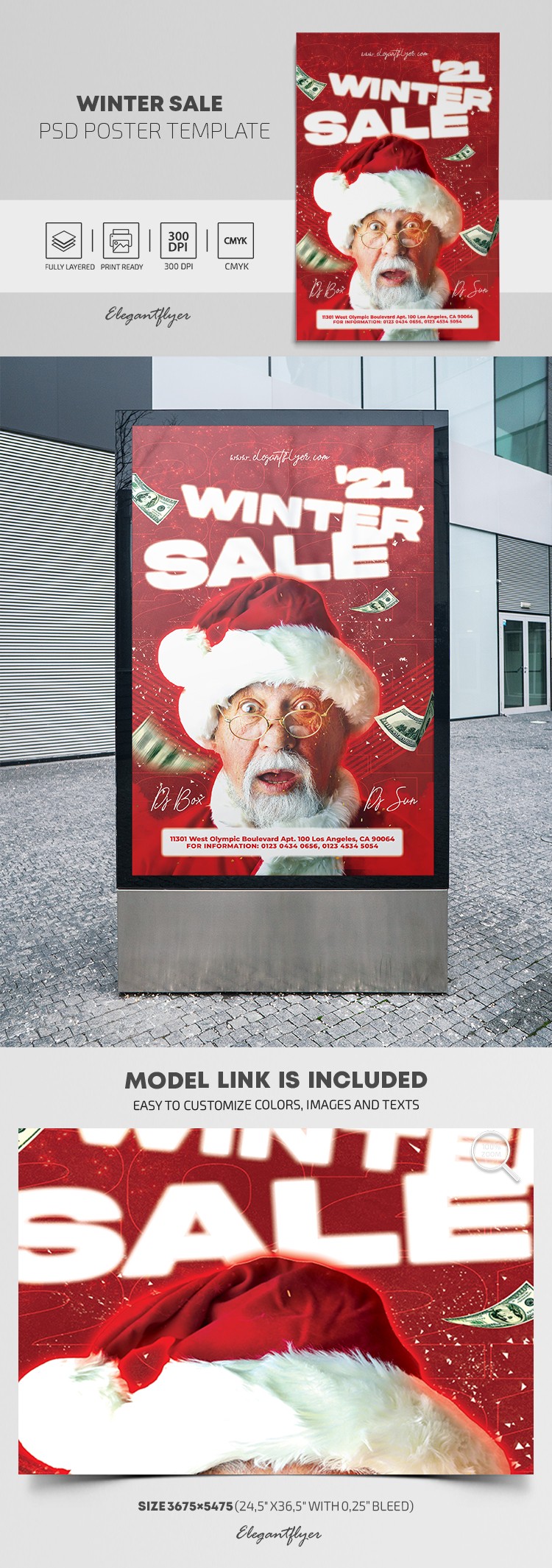 Winter Sale Poster by ElegantFlyer