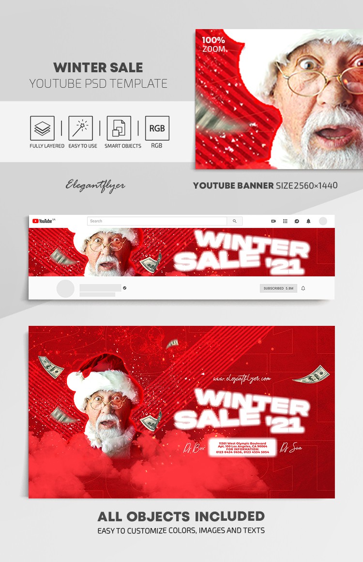 Winter Sale Youtube by ElegantFlyer
