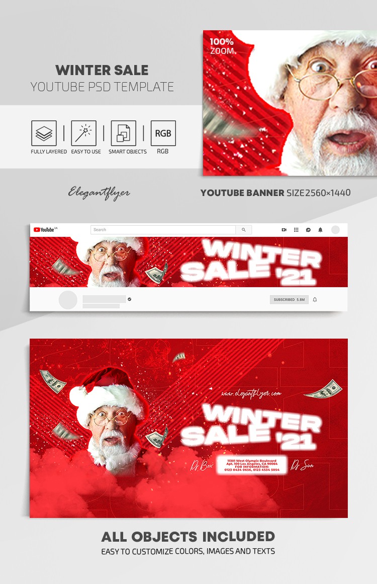 Vente d'hiver Youtube by ElegantFlyer