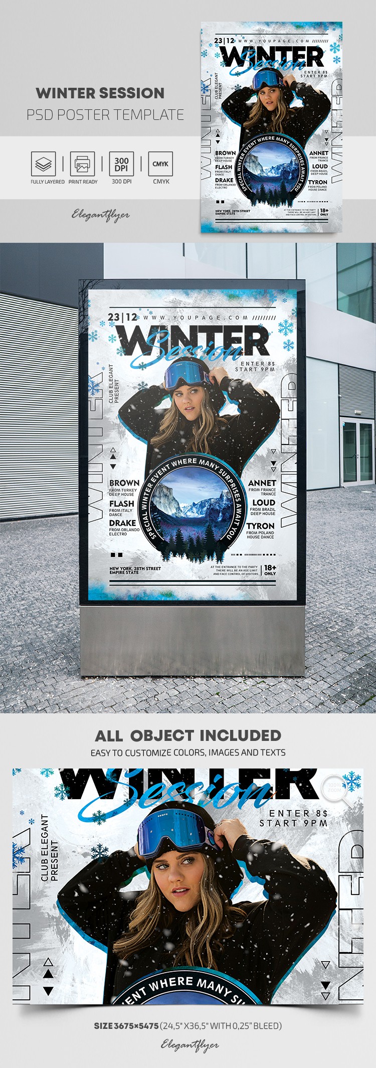 Plakat sesji zimowej by ElegantFlyer