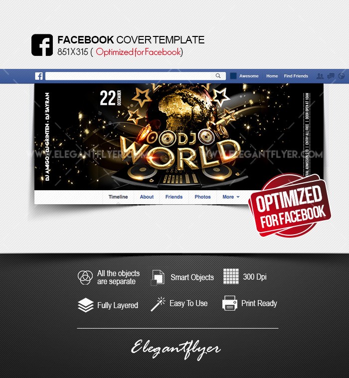 DJs do mundo no Facebook by ElegantFlyer