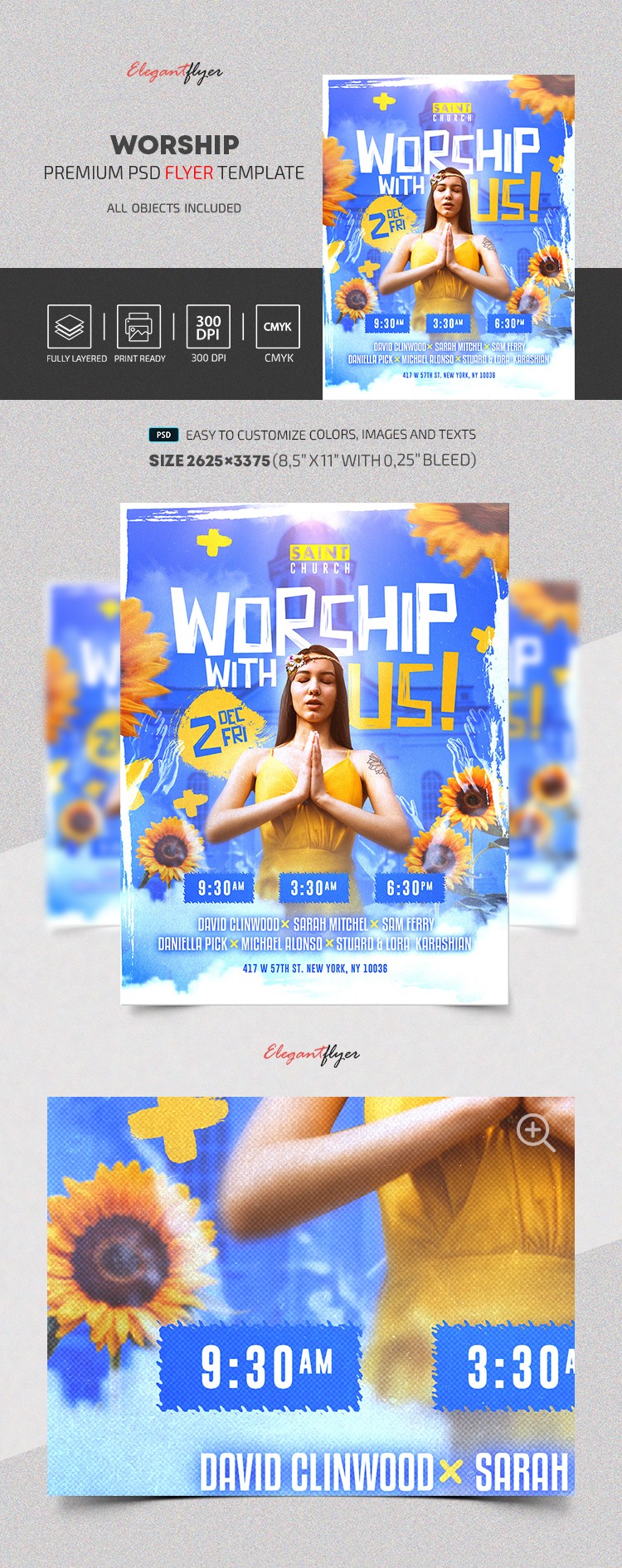 Worship Flyer by ElegantFlyer