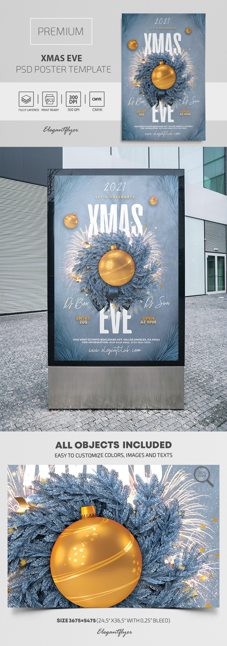 Xmas Eve Poster by ElegantFlyer