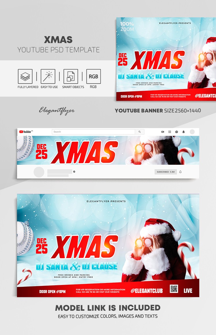 Youtube navideño by ElegantFlyer