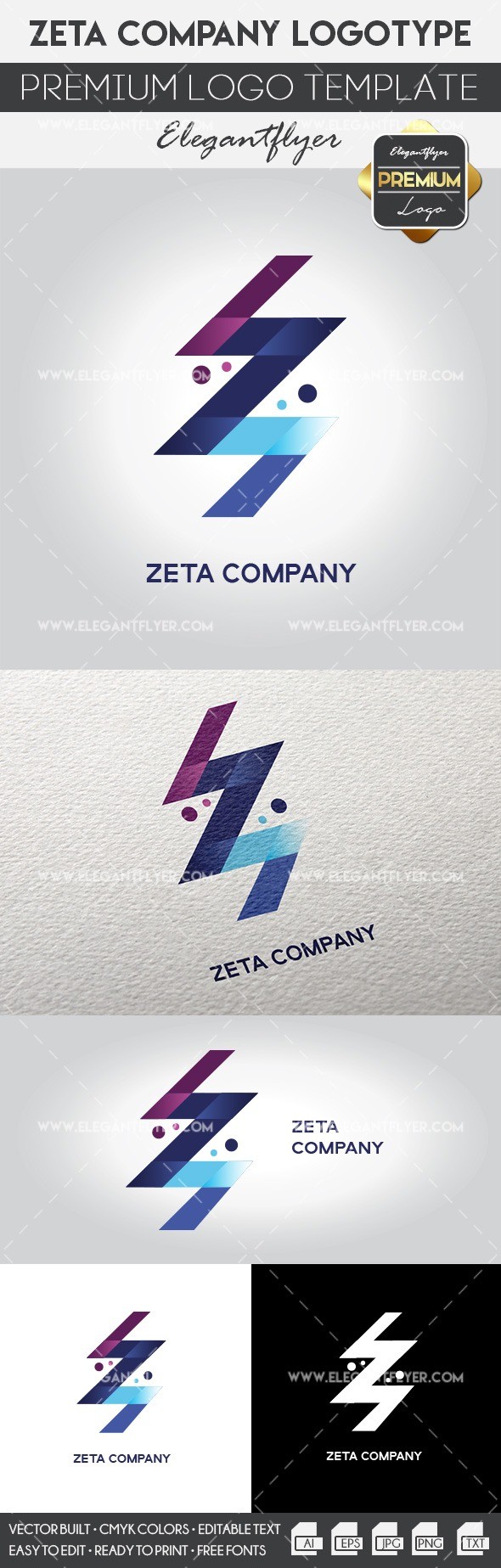 Zeta Company --> Zeta Société by ElegantFlyer