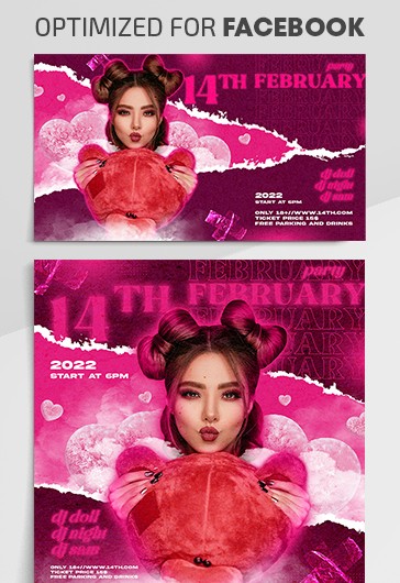 Festa de 14 de fevereiro no Facebook