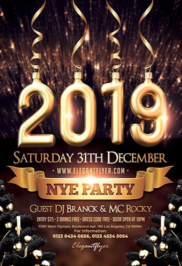 2019 NYE Party Flyer