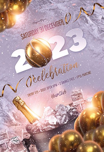 Celebración de Año Nuevo de la Fiesta de 2023 - Año Nuevo