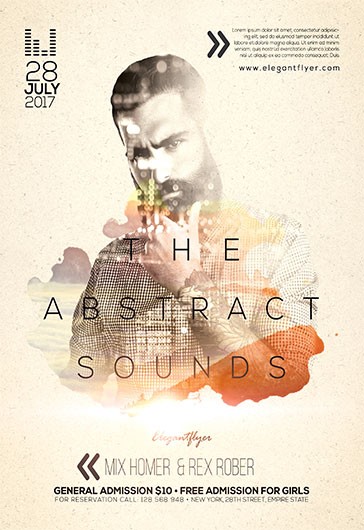 Abstract Sounds Party Flyer