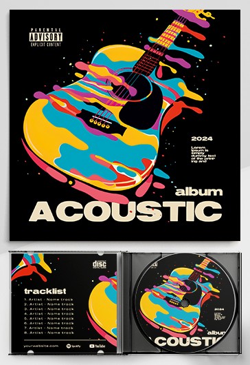 Darmowe szablony okładek CD i okładek albumowych (2025) | Elegantflyer