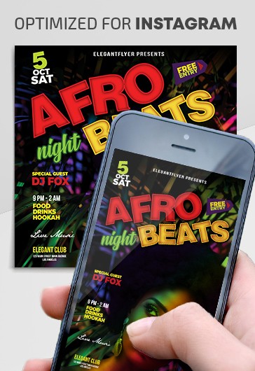 非洲节拍（Afro Beats）Instagram - Instagram模板
