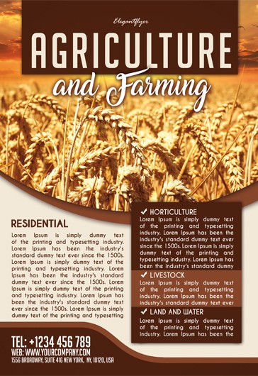 Agriculture and Farming Flyer