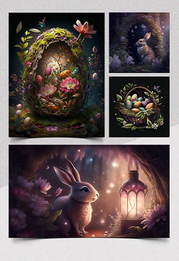 Wielkanocna bajka - Darmowe obrazki z radosnymi Świętami Wielkanocnymi