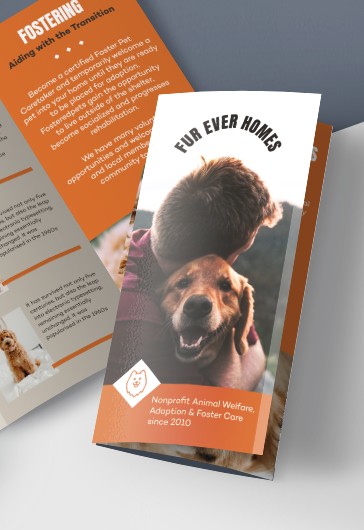 Animal Charity - Free Tri-Fold PSD Brochure - 10031401 | By ElegantFlyer