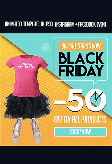 Yellow Creative Black Friday Premium Instagram Stories Template Animated