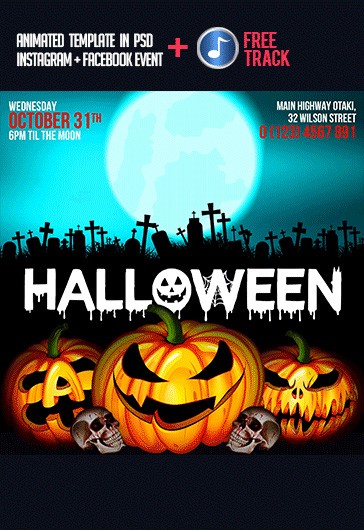 Halloween Animated Flyer - Social Media