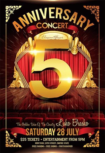 Anniversary Concert Flyer