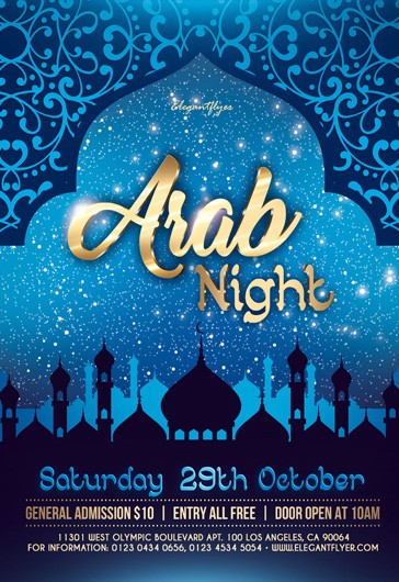 Arab Night - Blue