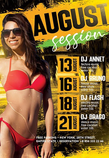 August Session Flyer