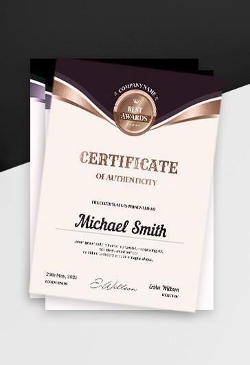 Authentic Certificate - School
