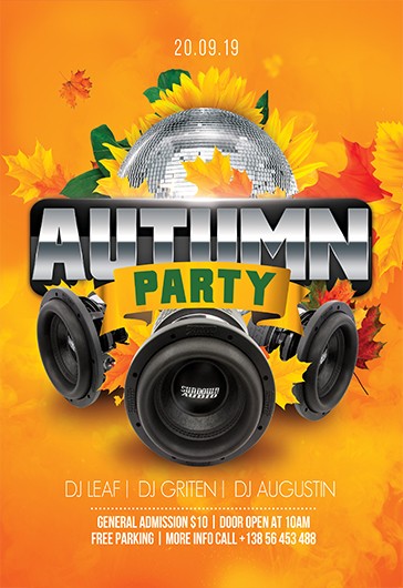 Club Autumn Party Flyer