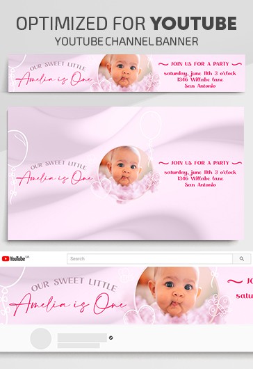 Baby Birthday Youtube - Youtube Templates