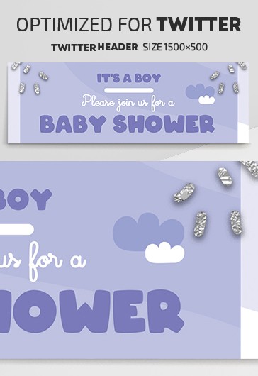 Baby Shower - Twitter Templates