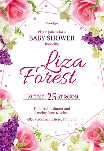 Invitación para Baby Shower.