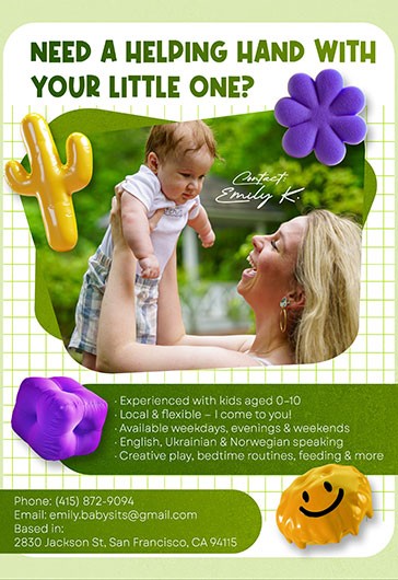 Baby Sitting Flyer