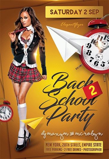 Back 2 School Party Flyer