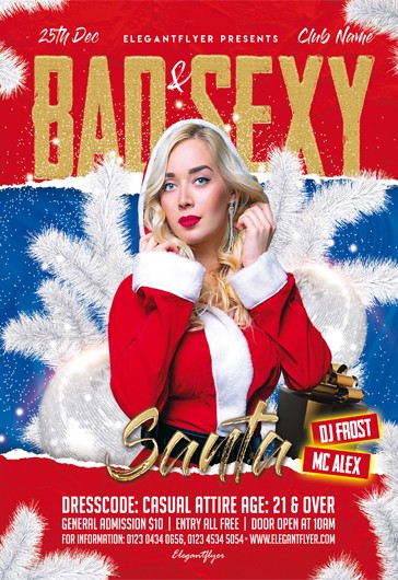 Bad & Sexy Santa Flyer - Christmas
