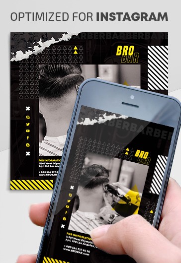 Barber Shop Instagram - Instagram Templates