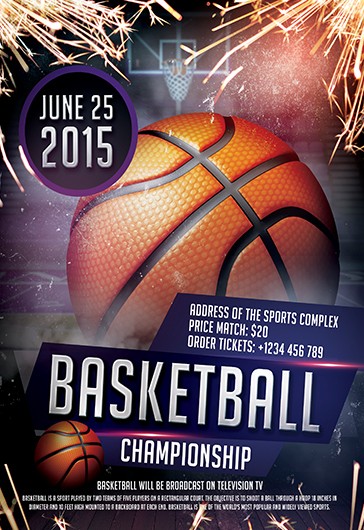 1000+ Free Basketball Flyer Templates (PSD) - by Elegantflyer