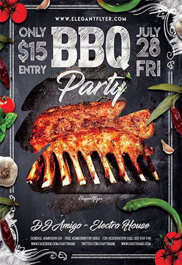 BBQ Party Flyer