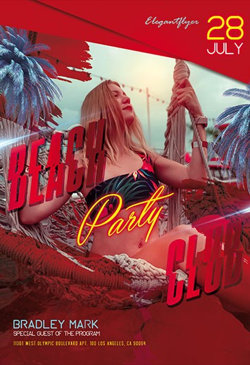 Beach Club Flyer